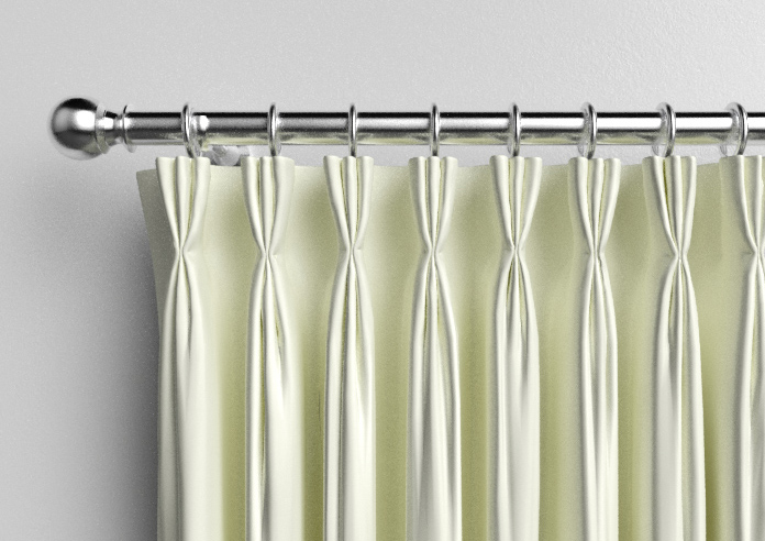 Kyoto Faux Silk, White - Made to Measure Curtains - Image 11